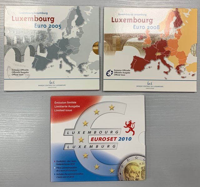 Luxembourg. Year Set (FDC) 2005/2010 (3 sets)  (Ingen mindstepris)