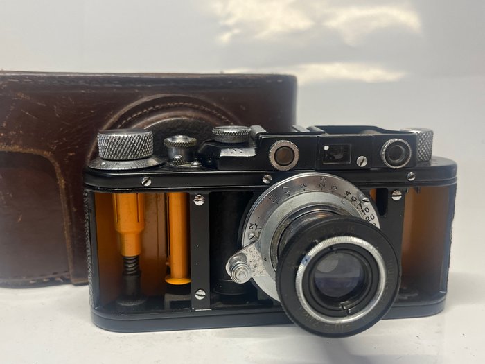 Zorki Fake Leica III + Fake Elmar - Cutaway Model extrem selten | Rangefinder søgerkamera  (Ingen mindstepris)