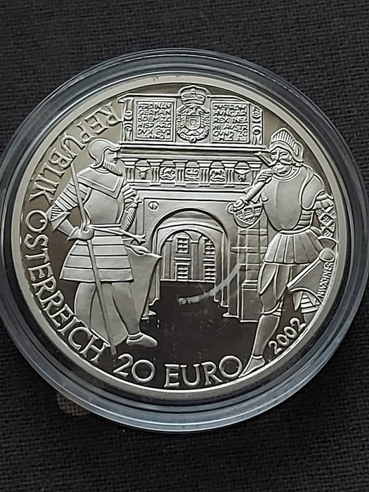 Østrig. 20 Euro 2002 "Modern era. Ferdinand I" Proof  (Ingen mindstepris)