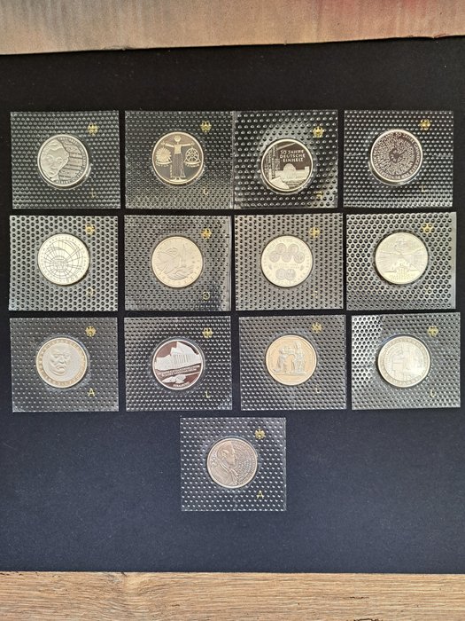 Tyskland. 10 Mark 1998/2001 (13 coins)  (Ingen mindstepris)