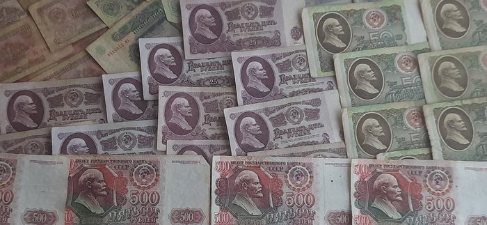 Rusland. - 1000 banknotes / coupons - various dates  (Ingen mindstepris)