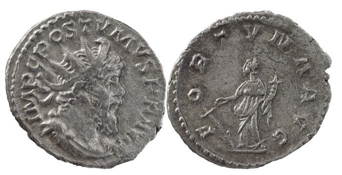 Romarriket. Postumus (AD 260-269). Antoninianus - Fortuna  (Ingen mindstepris)