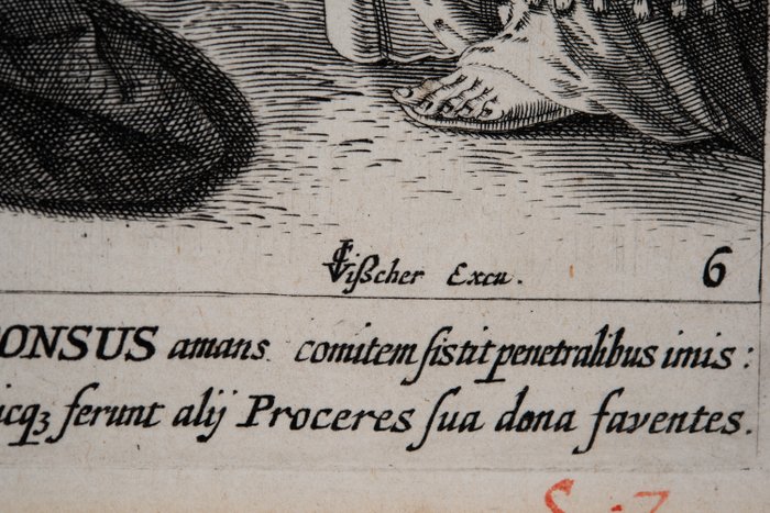 Johann Sadeler (1550-1600) after Maarten de Vos (1532-1603) - Serie: Hooglied van Salomo - De bruid van Christus