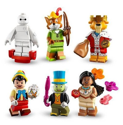 Lego - Minifigurer - 71038 - Disney 100 Minifigures - Conjunto Completo - 2020+