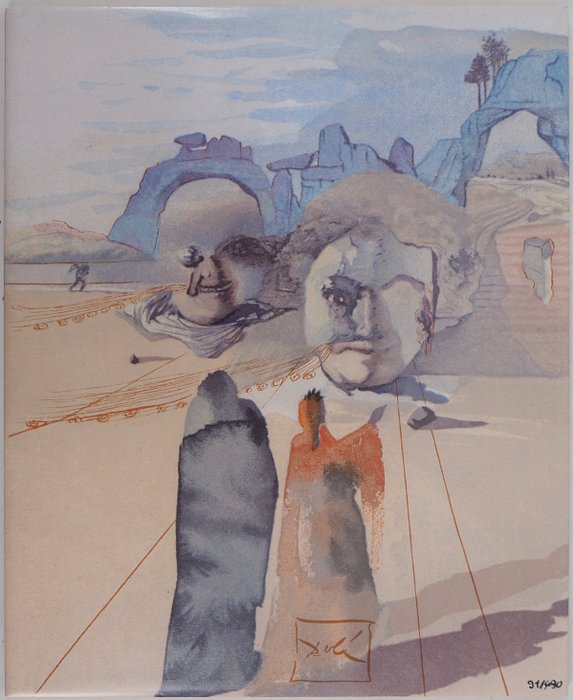 Salvador Dali (1904-1989) - Purgatoire 20 : Avarice et prodigalité