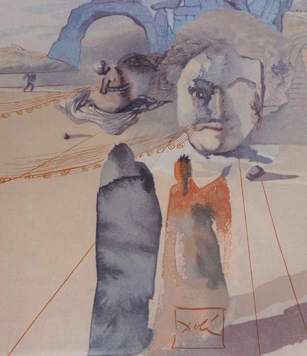 Salvador Dali (1904-1989) - Purgatoire 20 : Avarice et prodigalité