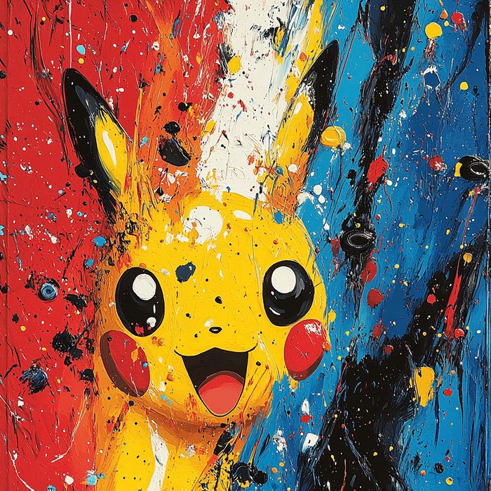 I_KONIQ (1969) - POKEMON IN A POLLOCK STYLE