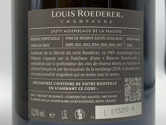 Louis Roederer Collection  243 - Champagne Brut - 1 Magnum (15 L)