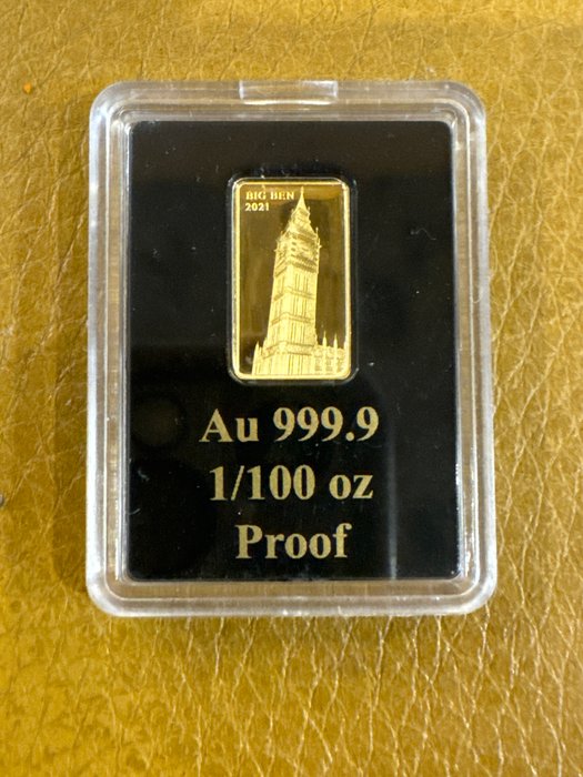 Fiji. 5 Dollars 2021 Big Ben - 1/100 oz (.999)  (Ingen mindstepris)