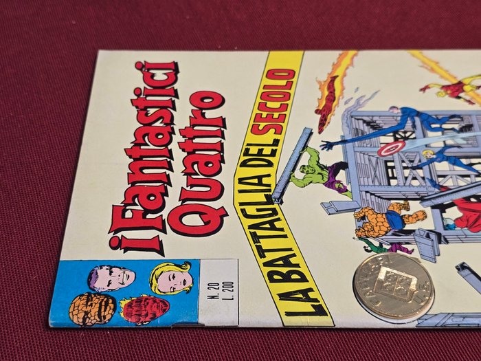 I Fantastici Quattro n 20 - originale - completo di medal Calcio - 1 Comic - Første udgave