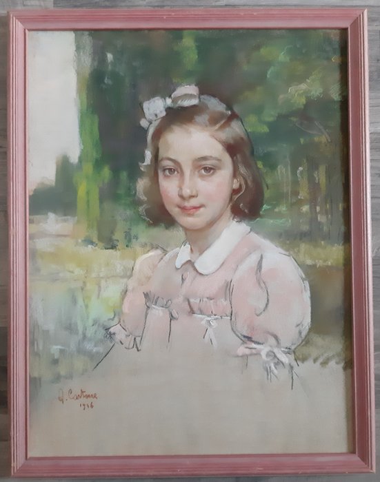 Aurelio Cartone (1910-1969) - Ritratto di bambina