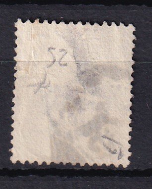 Storbritannien 1873 - kyst €650, 1s rødbrun tallerken 13 - Yvert n°54