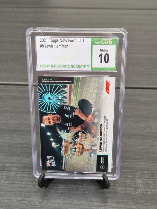 2021 Topps Now F1 Lewis Hamilton #8 CSG 10 Graded card