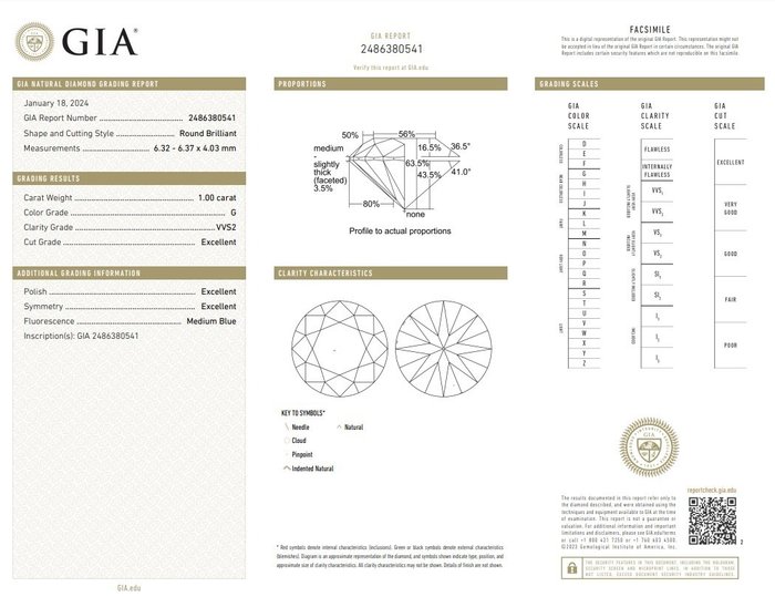 Ring - 18 kraat Gulguld -  131ct tw Diamant (Natur) - Diamant