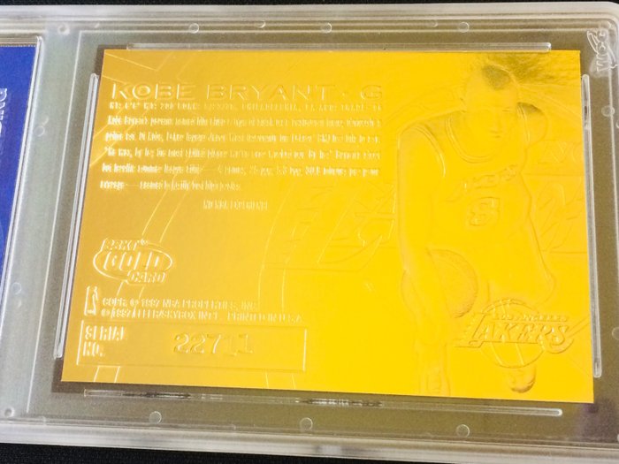 1996/97 - Fleer - 23KT Gold - Kobe Bryant - Rookie - Purple Signature - Limited Edition - 1 Graded card - WCG 10