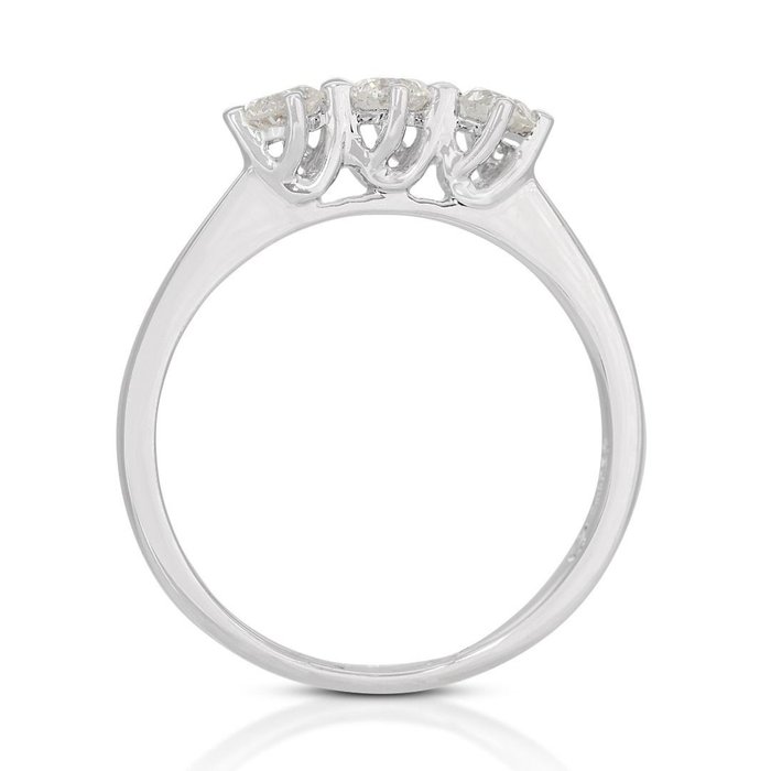 Ring - 18 kraat Hvidguld -  0.30ct. tw. Diamant (Natur)