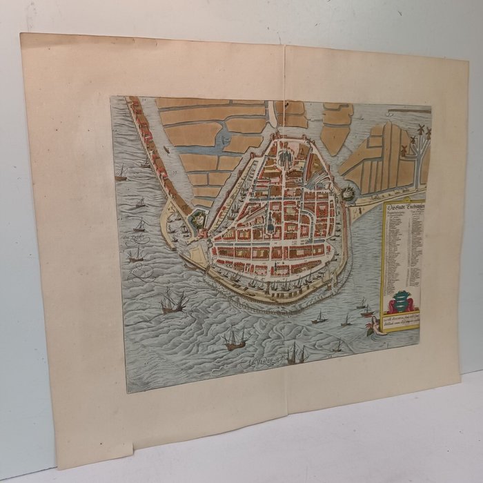 Holland - Enkhuizen - Enckhusa; Georg Braun  Frans Hogenberg - Enckhusa - 1581-1600