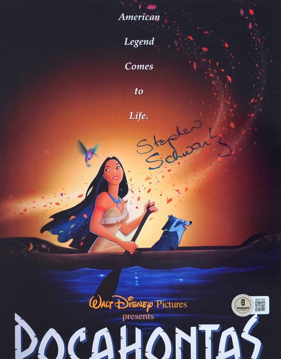 Pocahontas Stephen Schwartz (Music Creator) - Autograph, Photo with Beckett COA