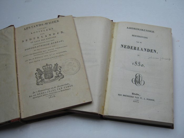 Topographisch Bureau/ Afstands-wijzer voor het Koningrijk der Nederlanden : op last des konings, - Johannes Jacobus Franciscus Wap - Aardrijkskundige beschrijving van de Nederlanden, na 1830 / 2 - 1818-1834