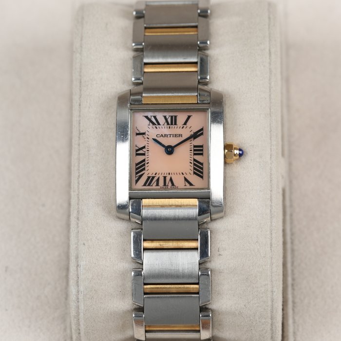 Cartier - Tank Française - Mother of pearl dial - 2384 - Kvinder - 1990-1999