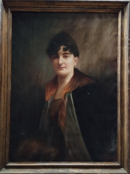 Francesco Brici (1870-1950) - Ritratto femminile