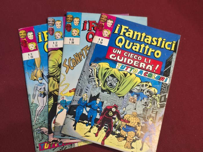 I Fantastici Quattro n 31/34 - originali - 4 Comic - Første udgave