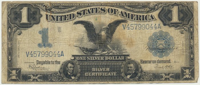 Amerikas Forenede Stater. - 1 Dollar - 1899 - Silver Certificate "Eagle" - Fr# 228  (Ingen mindstepris)