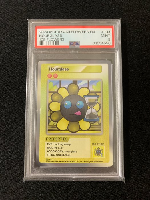 Murakami.Flowers Collectible Trading Card Graded card - 108 Flowers - Hourglass - 108 Flowers - PSA 9