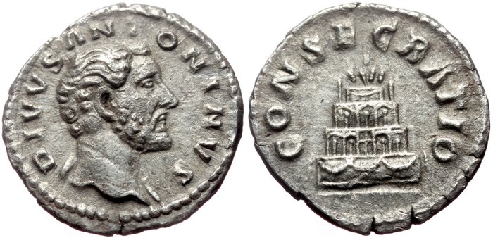 Romerska republiken. Antoninus Pius (138-161.. Denarius