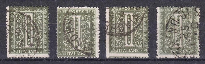 Italien Kongerige 1863/1865 - Udvalg af De La Rue og Horseshoe frimærker også med sorter og fragmenter - No Reserve Price