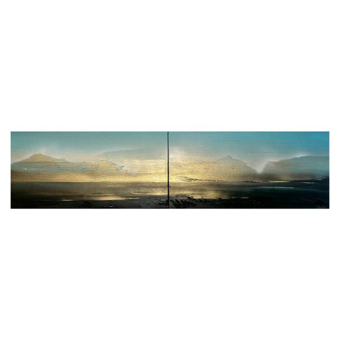 Anderle - Golden horizon - Diptych - XXL