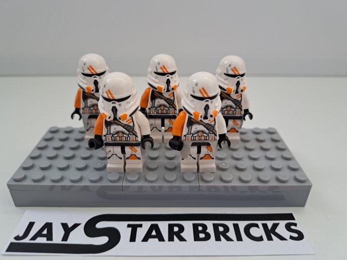 Lego - Star Wars - sw0523 - Star Wars minifig 5x Airborne Clone Trooper (sw1247) - 2000-2010