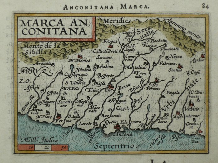 Europa - Italien / Marche / Ancona; Philippe Galle - Marca Anconitana - 1581-1600