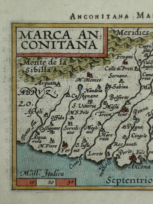 Europa - Italien / Marche / Ancona; Philippe Galle - Marca Anconitana - 1581-1600