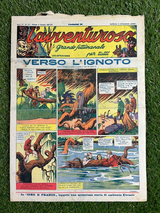 L'Avventuroso nn 117/168 (- nn 137, 141, 149) - 48 Aviser - Første udgave - 1937