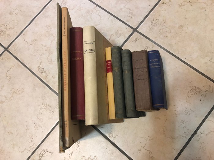 Gabriele D'annunzio - Lot with 9 books - 1909