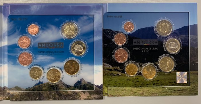 Andorra. Year Set (FDC) 2015/2017 (2 set)  (Ingen mindstepris)