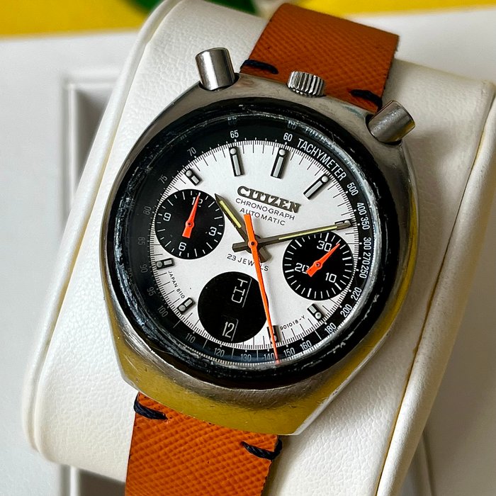 Citizen - Bullhead (Panda Dial) Chronograph - Ingen mindstepris - 67-9143 - Mænd - 1970-1979