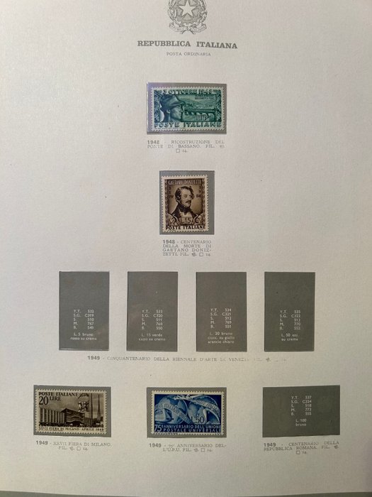 Den Italienske Republik 1946/1982 - Smuk samling af for det meste nye MNH** værdier. Smuk værdiserie.  Inklusive - Sassone