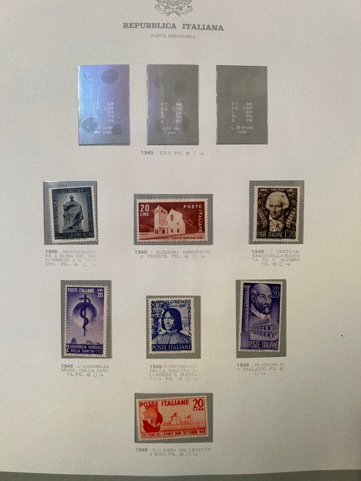 Den Italienske Republik 1946/1982 - Smuk samling af for det meste nye MNH** værdier. Smuk værdiserie.  Inklusive - Sassone