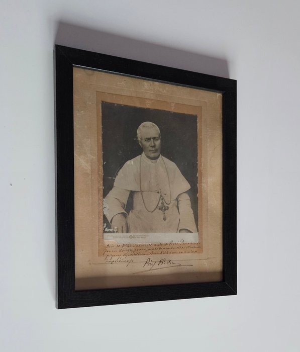 Dokument - Santo Papa Pio X - Autografo con dedica di Pio X - 1910