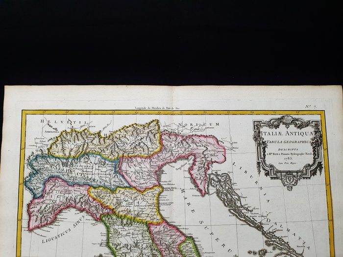 Europa - Norditalien, Piemonte, Ligurien, Toscana, Friuli; G. Rizzi Zannoni / Janvier / Lattre - Italiae Antiquae Tabula Geographica - 1761-1780