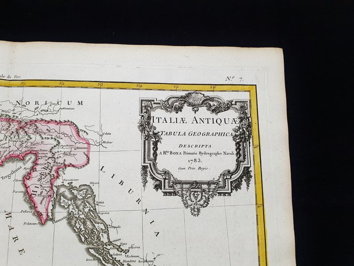 Europa - Norditalien, Piemonte, Ligurien, Toscana, Friuli; G. Rizzi Zannoni / Janvier / Lattre - Italiae Antiquae Tabula Geographica - 1761-1780