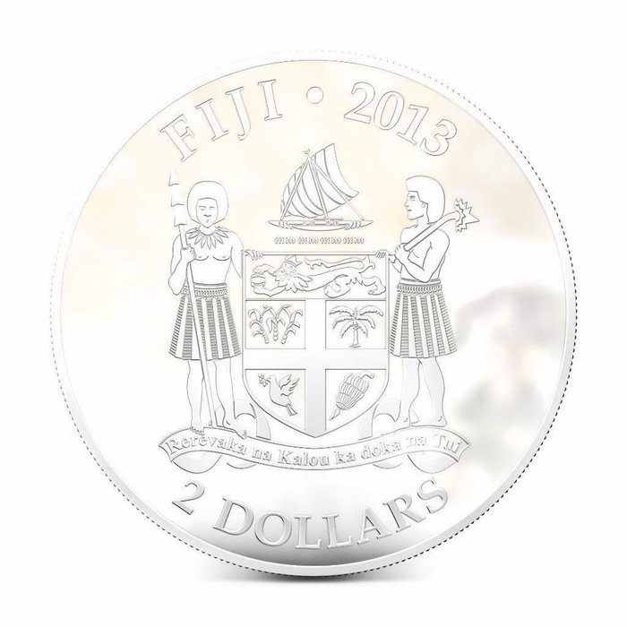 Fiji. 2 Dollars 2013 My Best Friend Dachshund, 1 Oz (.999)  (Ingen mindstepris)