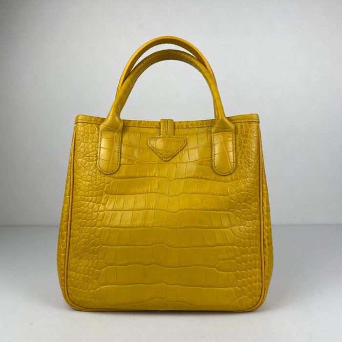 Longchamp - Crocodile pattern leather/Butterfly interior - Håndtaske