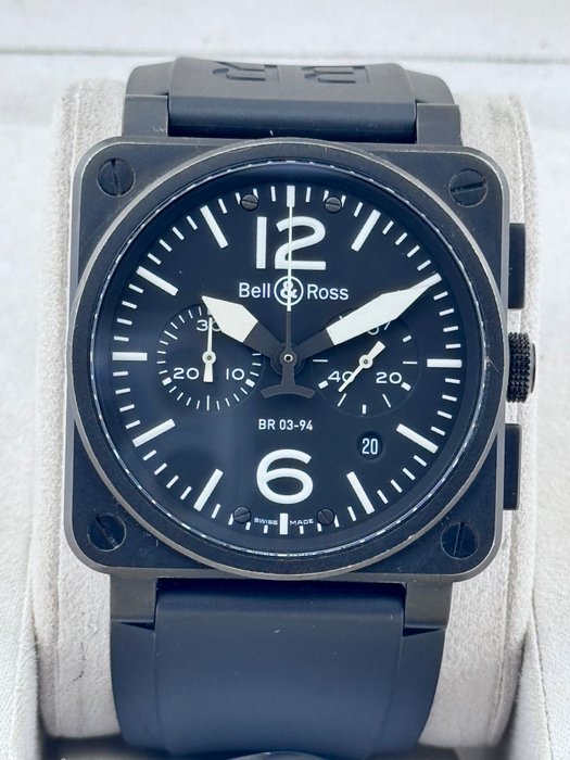 Bell  Ross - Br03 Automatic Chronograph Black - BR03-94 - Mænd - 2011-nu