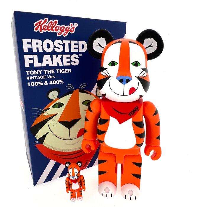 Bearbrick Medicom - BearBrick - Kellogg’s Frosted Flakes Tony The Tiger - 400/100%