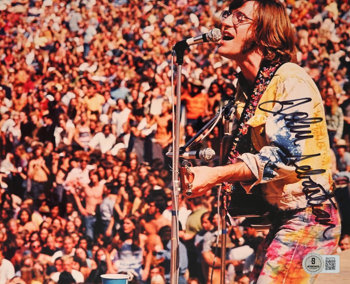 Woodstock (1969) Lovin' Spoonful - John Sebastian - Signed Photo - Beckett COA