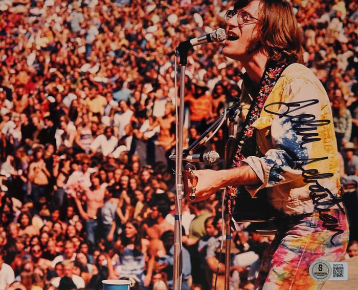 Woodstock (1969) Lovin' Spoonful - John Sebastian - Signed Photo - Beckett COA