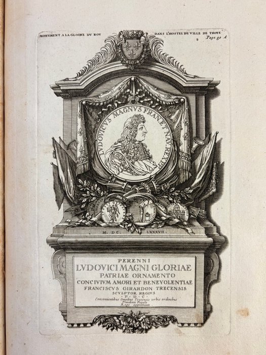 Claude-François Menestrier - Histoire du règne de Louis le Grand par les médailles, emblemes, devises, armoiries - 1700